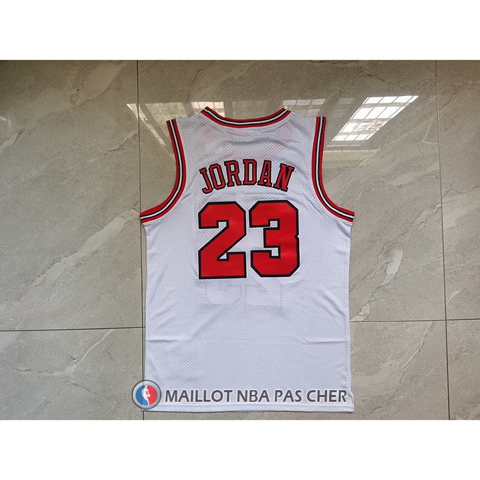 Maillot Chicago Bulls Michael Jordan NO 23 Mitchell & Ness 1998 NBA Finals Blanc